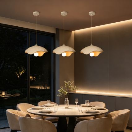BRILAGI - Pendelleuchte an Kabel WABI SABI 1xE27/60W/230V Ø 30 cm weiß