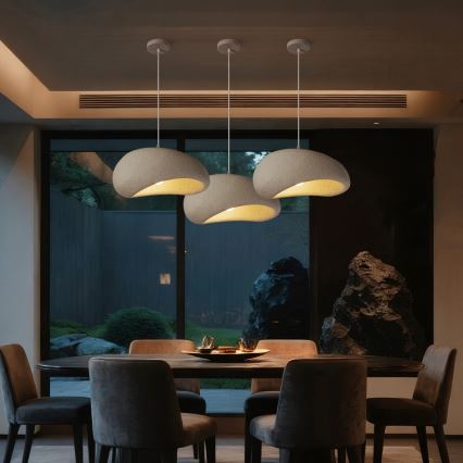 BRILAGI - Pendelleuchte an Kabel WABI SABI 1xE27/60W/230V Ø 40 cm weiß