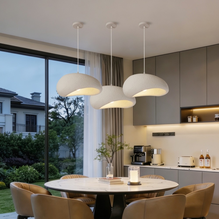 BRILAGI - Pendelleuchte an Kabel WABI SABI 1xE27/60W/230V Ø 40 cm weiß