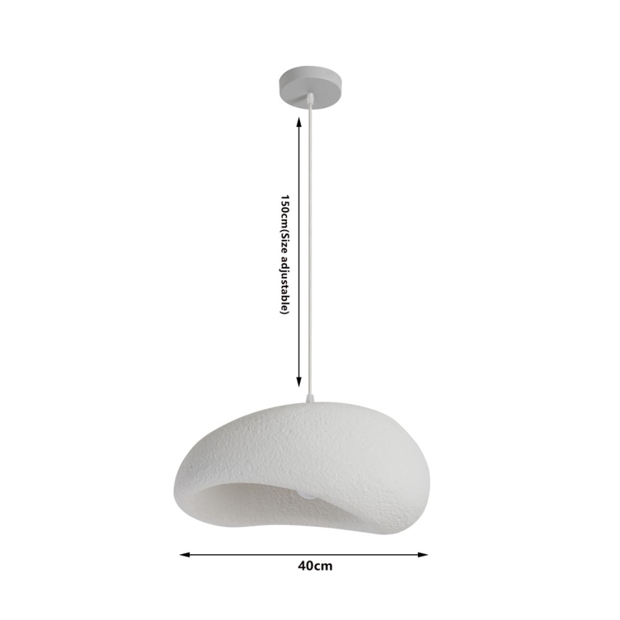 BRILAGI - Pendelleuchte an Kabel WABI SABI 1xE27/60W/230V Ø 40 cm weiß