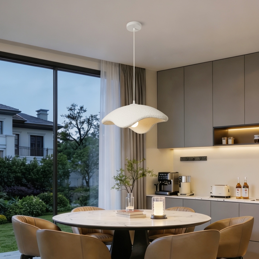 BRILAGI - Pendelleuchte an Kabel WABI SABI 1xE27/60W/230V Ø 40 cm weiß