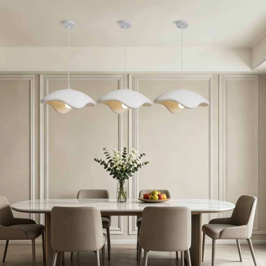 BRILAGI - Pendelleuchte an Kabel WABI SABI 1xE27/60W/230V Ø 40 cm weiß