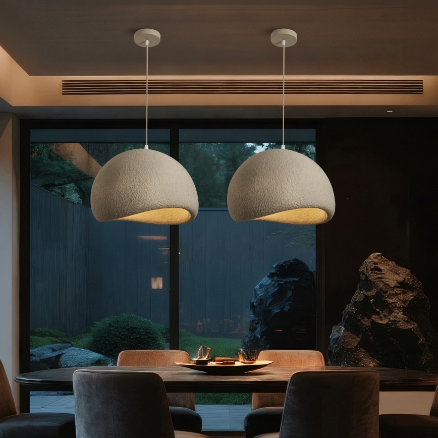 BRILAGI - Pendelleuchte an Kabel WABI SABI 1xE27/60W/230V Ø 50 cm beige