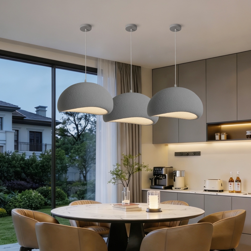 BRILAGI - Pendelleuchte an Kabel WABI SABI 1xE27/60W/230V Ø 50 cm grau