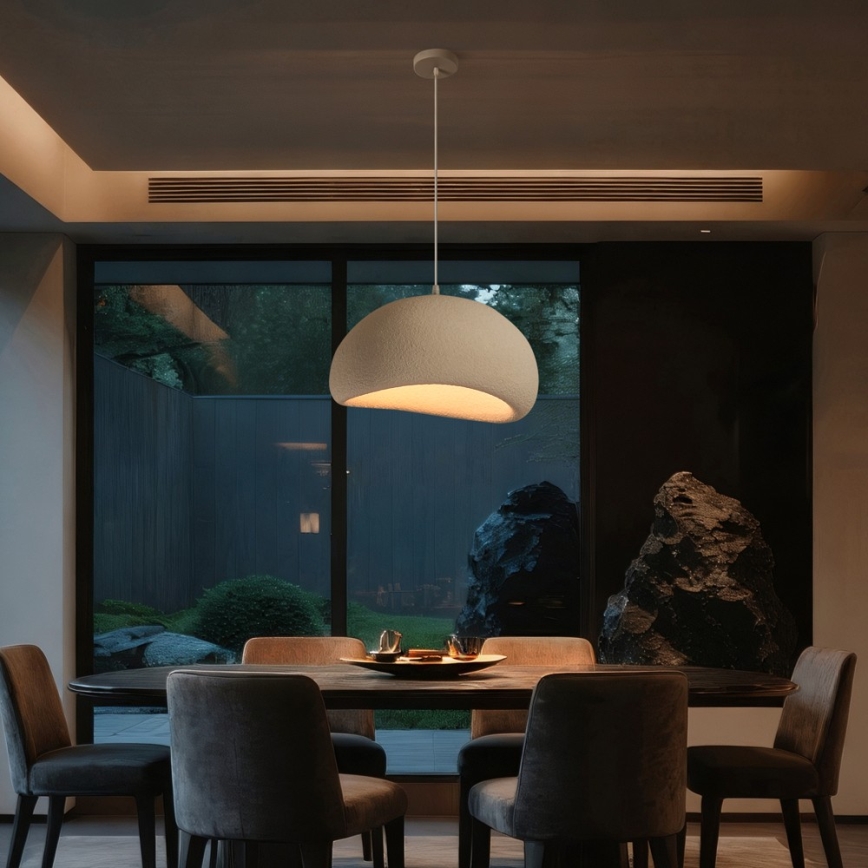 BRILAGI - Pendelleuchte an Kabel WABI SABI 1xE27/60W/230V Ø 50 cm weiß