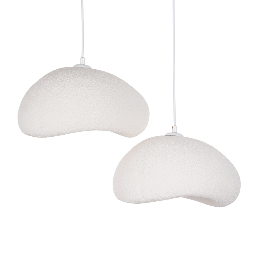 Brilagi - Pendelleuchte an Kabel WABI SABI 2xE27/40W/230V Durchmesser 60 cm weiß