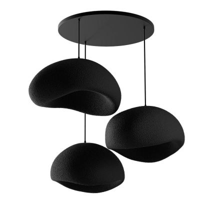 Brilagi - Pendelleuchte an Kabel WABI SABI 3xE27/40W/230V Ø 60 cm schwarz