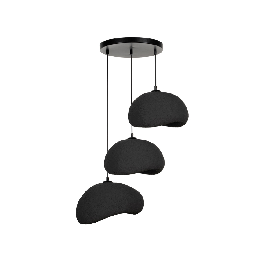 Brilagi - Pendelleuchte an Kabel WABI SABI 3xE27/40W/230V Ø 60 cm schwarz