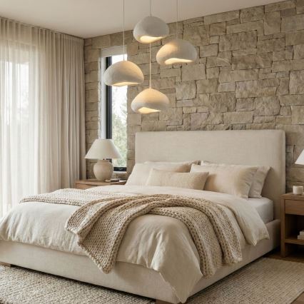 Brilagi - Pendelleuchte an Kabel WABI SABI 4xE27/40W/230V Ø 95 cm weiß