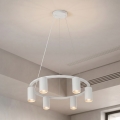 Brilagi - Pendelleuchte an Seil SELE 6x GU10/30W/230V weiß