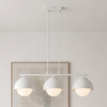 BRILAGI - Pendelleuchte an Stahlseil COSMO 3xE27/60W/230V weiß