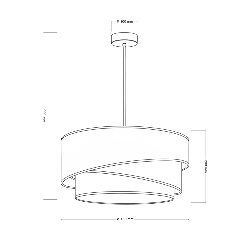 Brilagi - Pendelleuchte ARROW an Kabel 1xE27/60W/230V Ø 45 cm beige/grün/weiß
