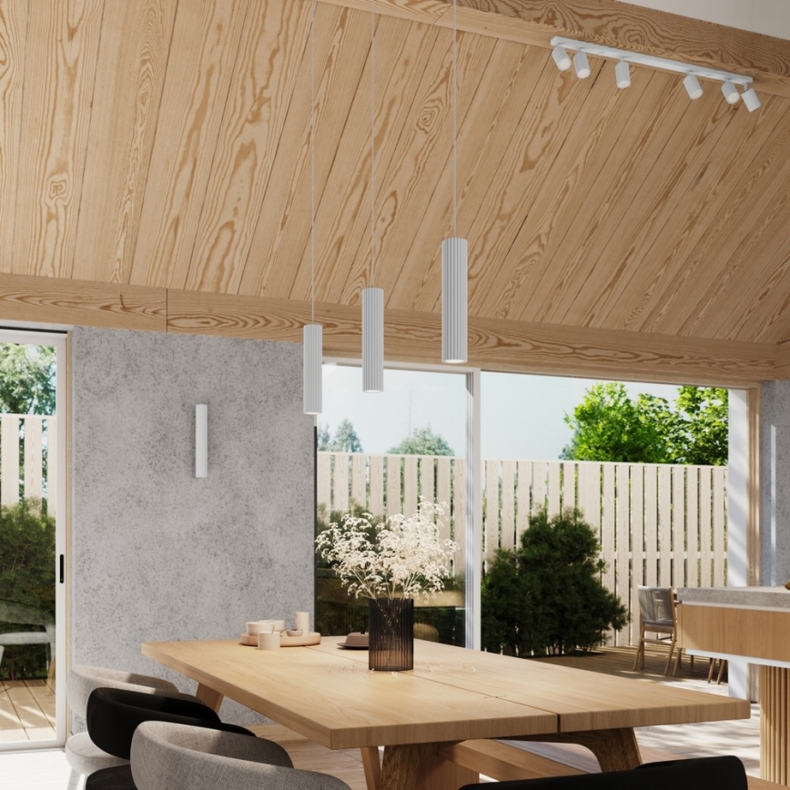 Brilagi - Pendelleuchte CRESTO mit Kabelaufhängung 3xGU10/10W/230V weiß