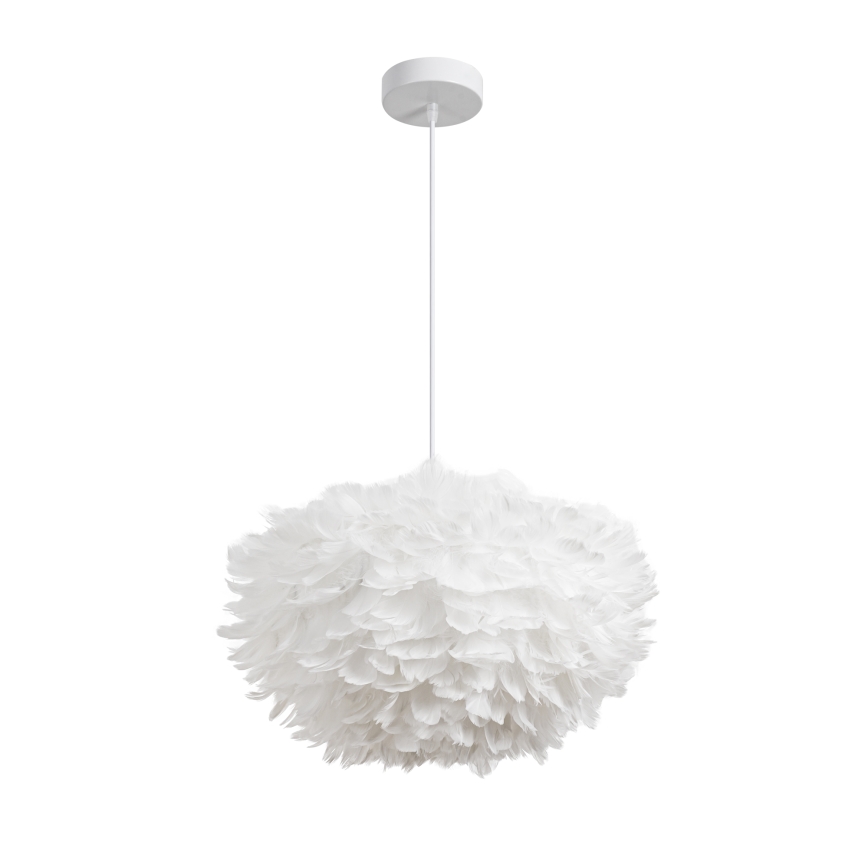 Brilagi - Pendelleuchte FEATHER mit Kabelaufhängung 3xE27/40W/230V Ø 50 cm weiß
