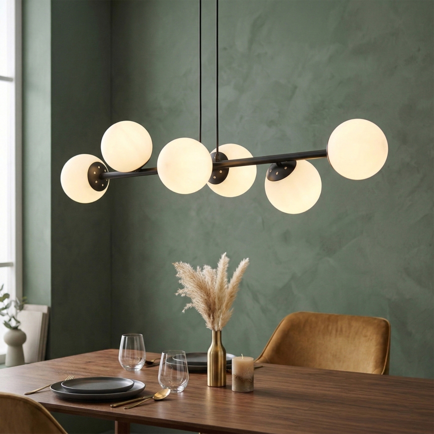 Brilagi - Pendelleuchte MALONY 6xE14/20W/230V schwarz