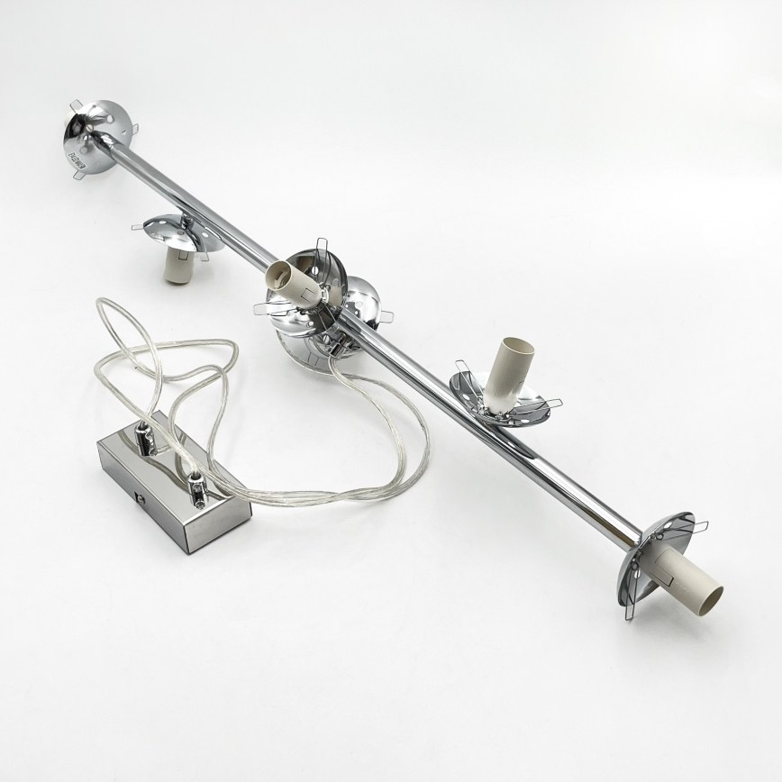 Brilagi - Pendelleuchte MALONY, mit Kabelaufhängung, 6xE14/20W/230V, glänzender Chrom