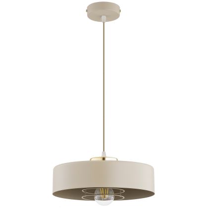 Brilagi - Pendelleuchte mit Kabel 1xE27/60W/230V Ø 30 cm Beige/Gold