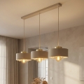 Brilagi - Pendelleuchte mit Kabel 3xE27/60W/230V beige/gold