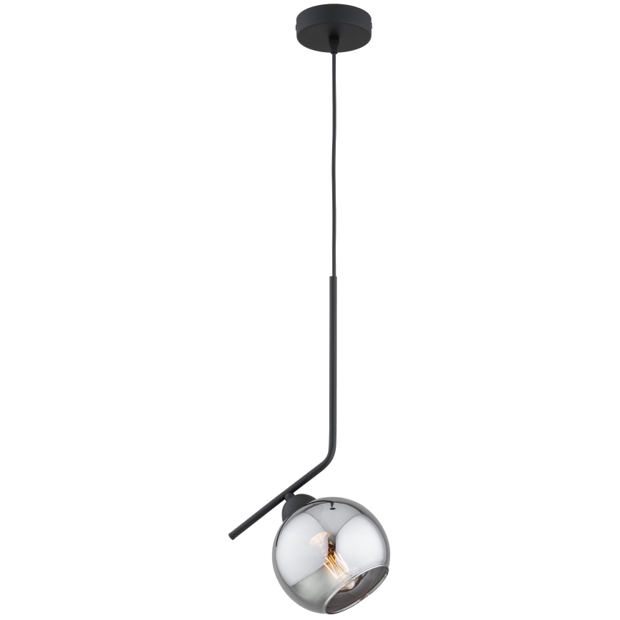 Brilagi - Pendelleuchte mit Kabel DIOR 1xE27/60W/230V schwarz/rauchgrau