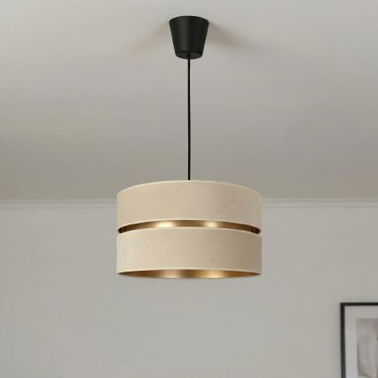 Brilagi - Pendelleuchte mit Kabel DUO-DUO 1xE27/60W/230V Ø 40 cm creme/gold