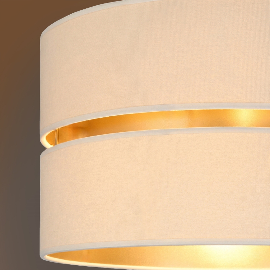 Brilagi - Pendelleuchte mit Kabel DUO-DUO 1xE27/60W/230V Ø 40 cm creme/gold