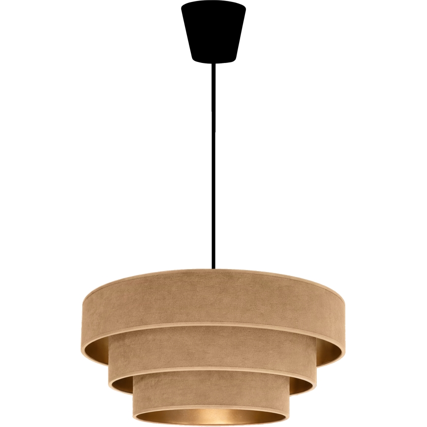 Brilagi - Pendelleuchte mit Kabel LUNETA 1x E27/60W/230V Ø 40 cm beige/gold