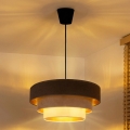 Brilagi - Pendelleuchte mit Kabel LUNETA 1xE27/60W/230V Ø 40 cm braun/beige/creme