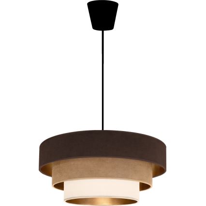 Brilagi - Pendelleuchte mit Kabel LUNETA 1xE27/60W/230V Ø 40 cm braun/beige/creme