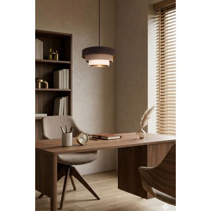 Brilagi - Pendelleuchte mit Kabel LUNETA 1xE27/60W/230V Ø 40 cm braun/beige/creme