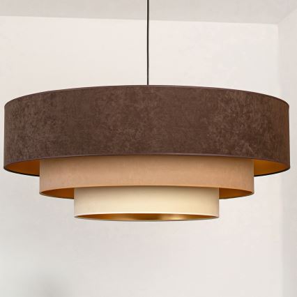 Brilagi - Pendelleuchte mit Kabel LUNETA 3xE27/60W/230V Ø 80 cm braun/beige/creme
