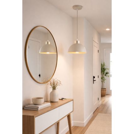 Brilagi - Pendelleuchte mit Kabel MOON 1xE27/60W/230V Ø 18 cm beige/gold