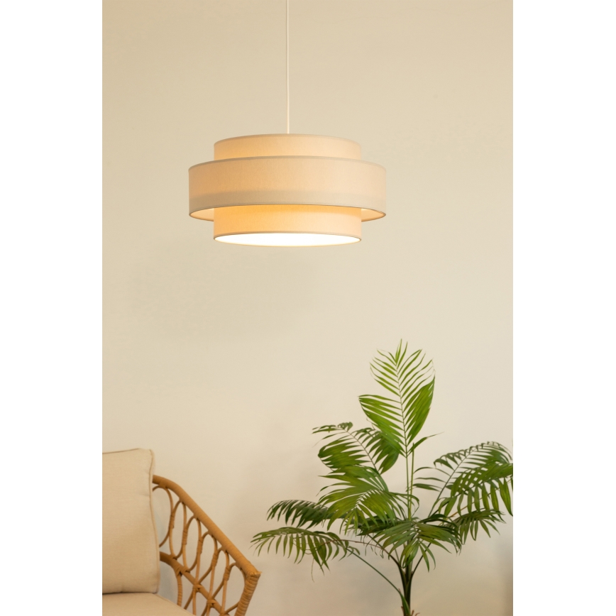 Brilagi - Pendelleuchte mit Kabel RESNA 1xE27/60W/230V Ø 40 cm beige