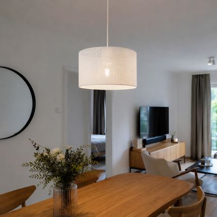 Brilagi - Pendelleuchte mit Kabel SIRIJA MODERN 1xE27/60W/230V Ø 35 cm weiß
