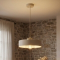 BRILAGI - Pendelleuchte mit Kabel SPRING 1xE27/60W/230V Ø 30 cm Beige/Gold
