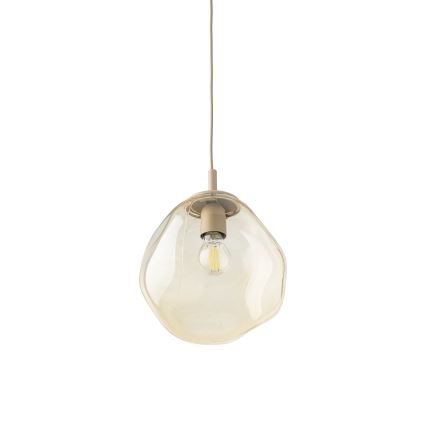 Brilagi - Pendelleuchte mit Kabel VULCANO 1xE27/15W/230V beige/rauchbeige