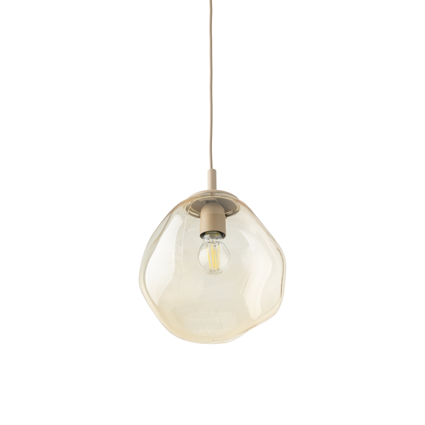 Brilagi - Pendelleuchte mit Kabel VULCANO 1xE27/15W/230V beige/rauchbeige