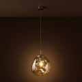 Brilagi - Pendelleuchte mit Kabel VULCANO 1xE27/15W/230V braun/rauchiges Beige