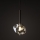 Brilagi - Pendelleuchte mit Kabel VULCANO 1xG9/8W/230V Ø 15 cm, Bronze/rauchiges Beige