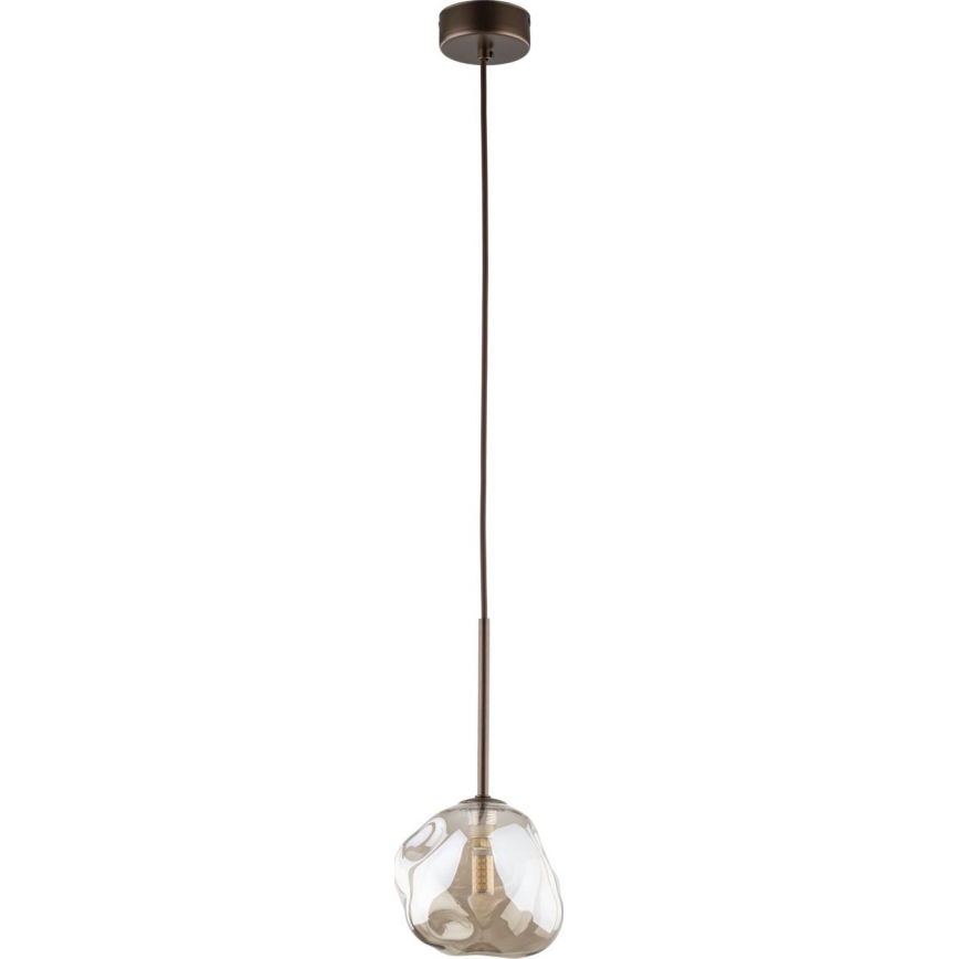 Brilagi - Pendelleuchte mit Kabel VULCANO 1xG9/8W/230V Ø 15 cm, Bronze/rauchiges Beige