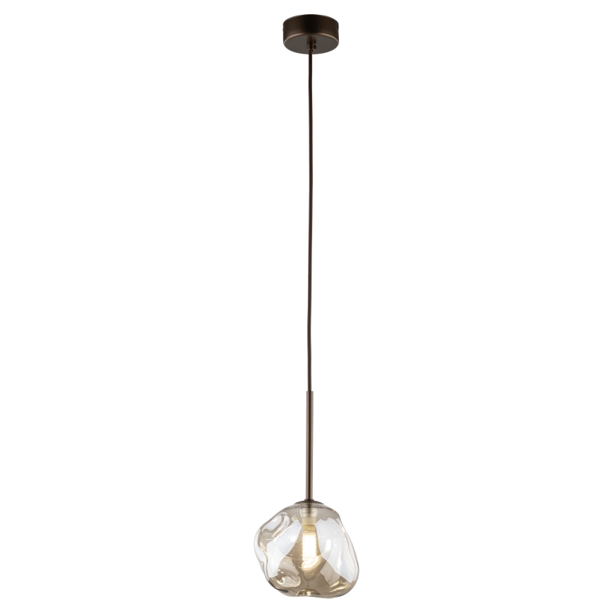 Brilagi - Pendelleuchte mit Kabel VULCANO 1xG9/8W/230V Ø 15 cm, Bronze/rauchiges Beige