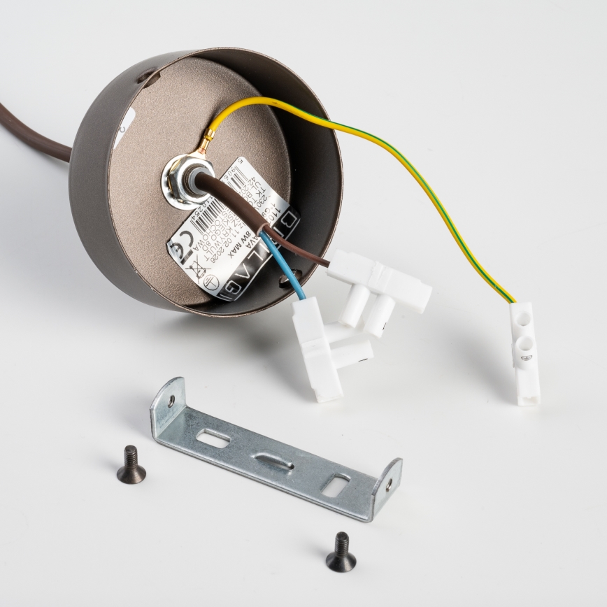 BRILAGI - Pendelleuchte mit Kabel VULCANO 1xG9/8W/230V Ø 15 cm, Bronze/rauchiges Beige