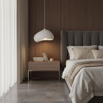 Brilagi - Pendelleuchte mit Kabel WABI SABI 1xE27/40W/230V Ø 32 cm weiß