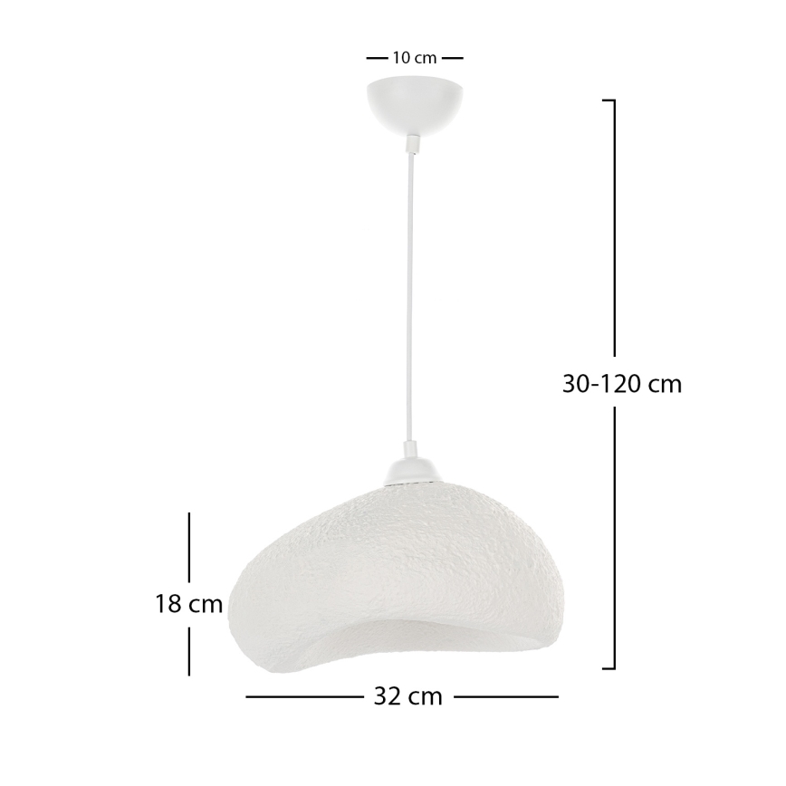 Brilagi - Pendelleuchte mit Kabel WABI SABI 1xE27/40W/230V Ø 32 cm weiß