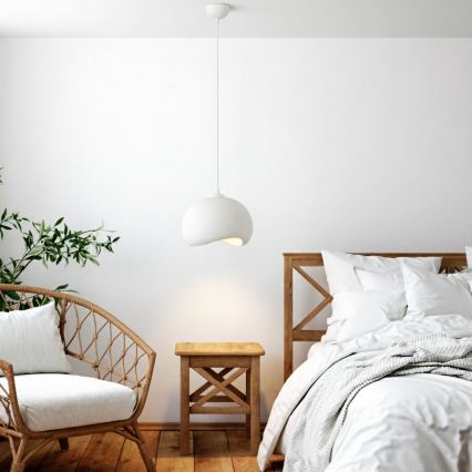 Brilagi - Pendelleuchte mit Kabel WABI SABI 1xE27/40W/230V Ø 34 cm weiß