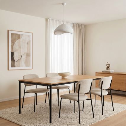 Brilagi - Pendelleuchte mit Kabel WABI SABI 1xE27/40W/230V Ø 52 cm weiß