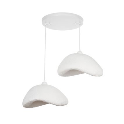 Brilagi - Pendelleuchte mit Kabel WABI SABI 2xE27/40W/230V Ø 74 cm weiß