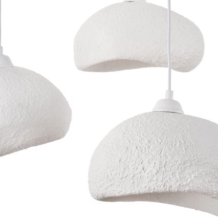 Brilagi - Pendelleuchte mit Kabel WABI SABI 3xE27/40W/230V Ø 60 cm weiß