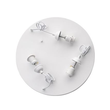 Brilagi - Pendelleuchte mit Kabel WABI SABI 3xE27/40W/230V Ø 60 cm weiß