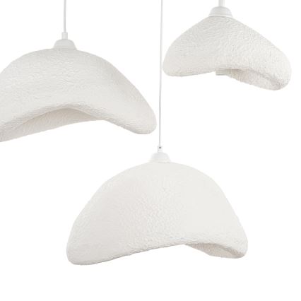 Brilagi - Pendelleuchte mit Kabel WABI SABI 3xE27/40W/230V Ø 82 cm weiß