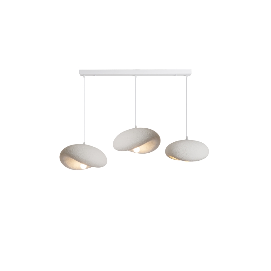 BRILAGI - Pendelleuchte mit Kabel WABI SABI 3xE27/60W/230V weiß